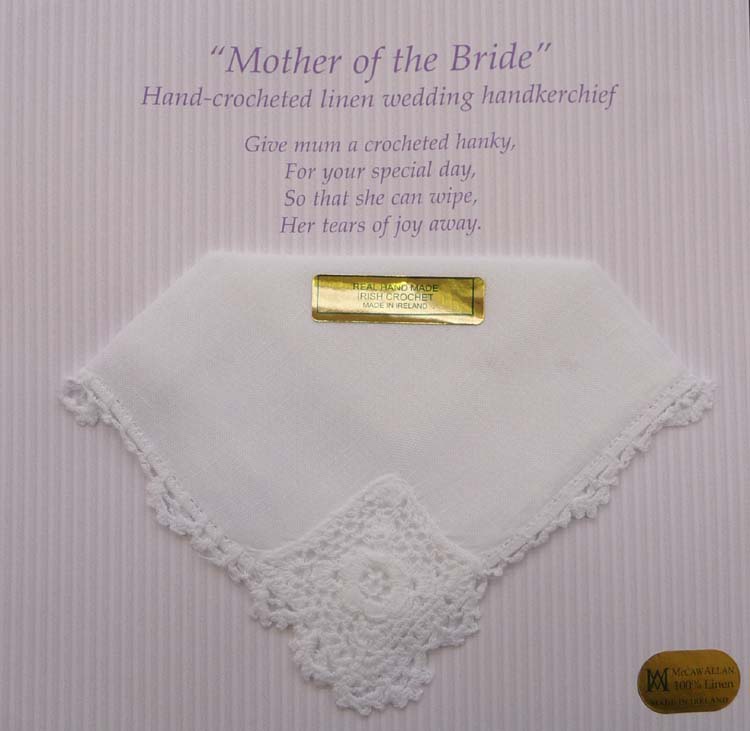 Mother of the Bride Linen Handkerchief